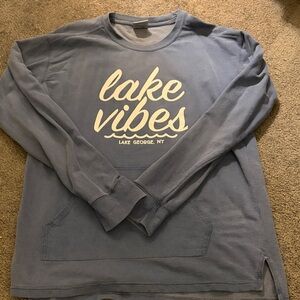 Comfort Colors Lake Vibes Blue Sweatshirt